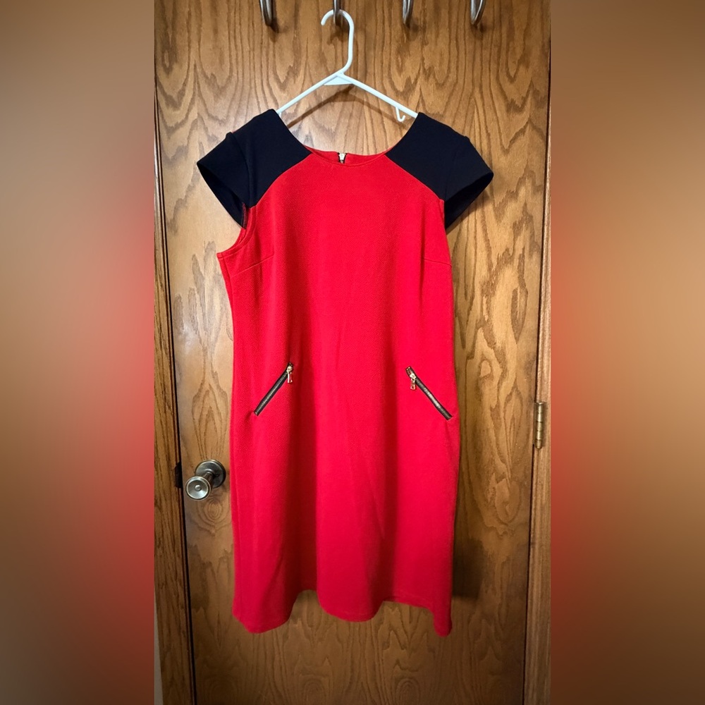 Madison Leigh Women's Dress Size 16 Red Black
